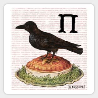 Pi Day as the Crow Flies Sticker